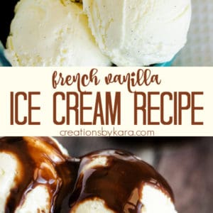 french vanilla ice cream recipe collage