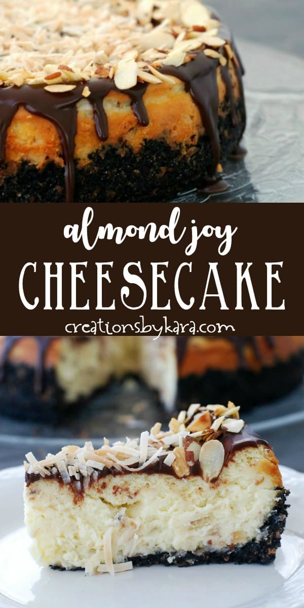 Almond Joy Cheesecake Recipe Creations by Kara
