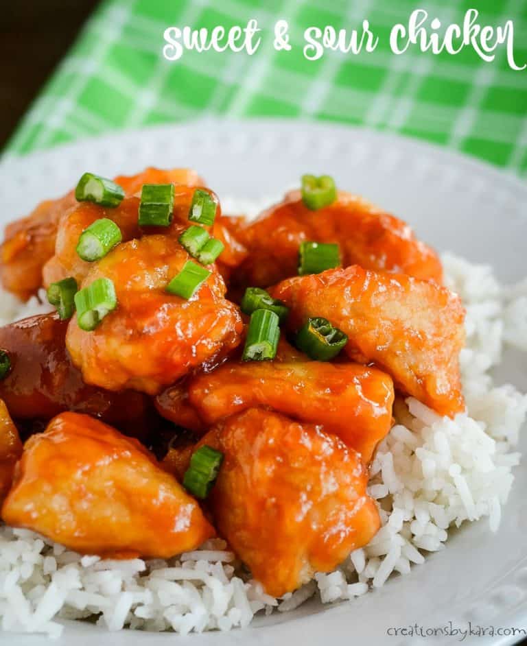 Amazing Baked Sweet and Sour Chicken Recipe - Creations by Kara