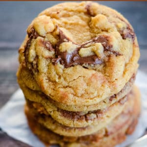 swirled nutella peanut butter cookies pinterest pin