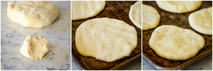 process steps for making homemade pizza dough
