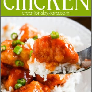 baked sweet and sour chicken pinterest collage