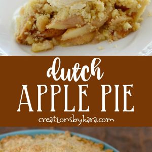 dutch apple pie recipe collage