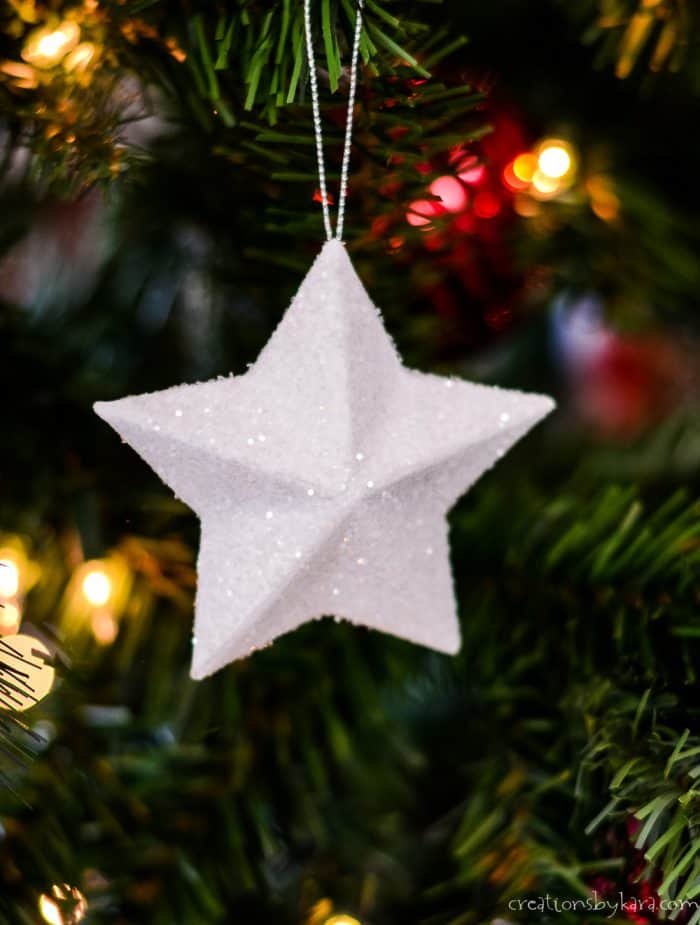 Personalised Christmas Tree Ornament Decoration Dark Blue Stars Star 