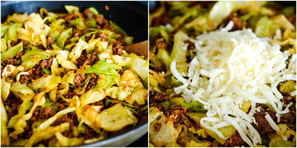 Ground Beef Taco Cabbage Skillet Creations by Kara