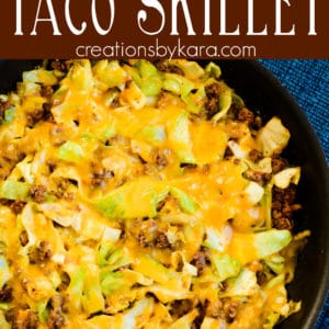 cabbage taco skillet Pinterest Pin