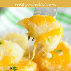 crock pot scalloped potatoes with cheese