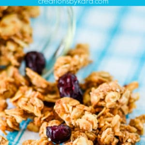 how to make homemade granola pinterest collage