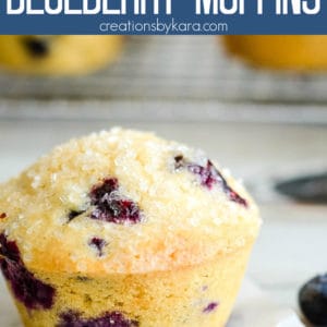 whole wheat blueberry muffins recipe Pinterest Pin