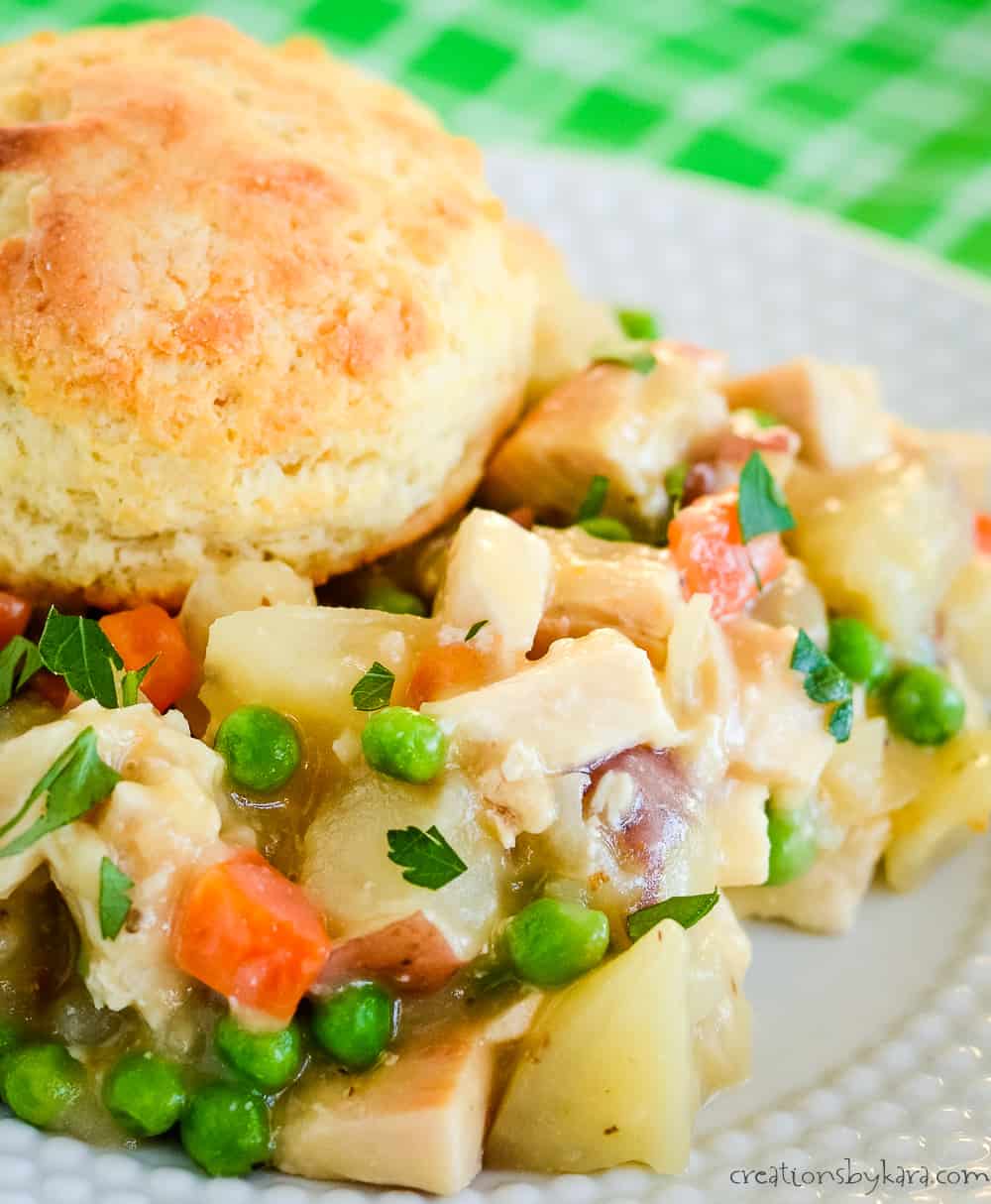 Slow Cooker Chicken or Turkey Pot Pie Crockpot Recipe