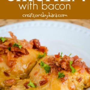 honey dijon bacon chicken collage