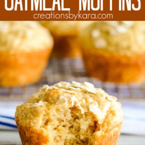 brown sugar oatmeal muffins pinterest pin