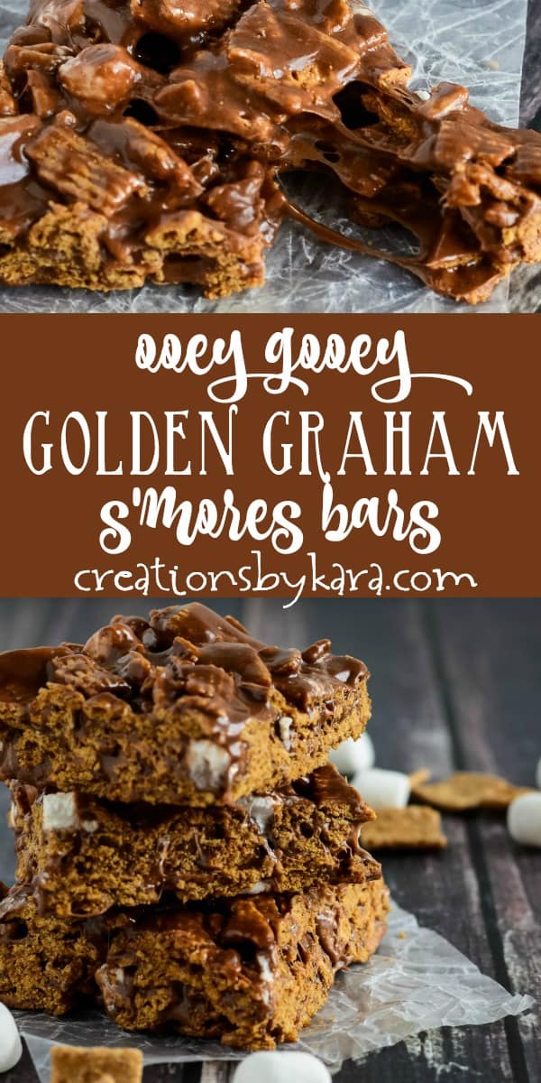 No Bake S'more Bars with Golden Grahams Creations by Kara