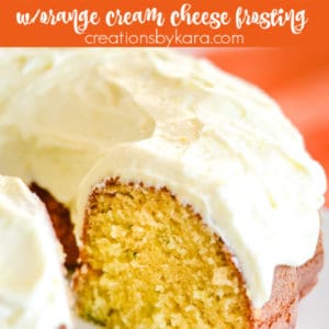 orange zucchini cake with orange cream cheese frosting pinterest pin