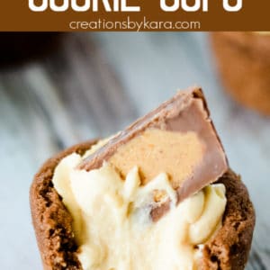 peanut butter mousse cookie cups pinterest pin
