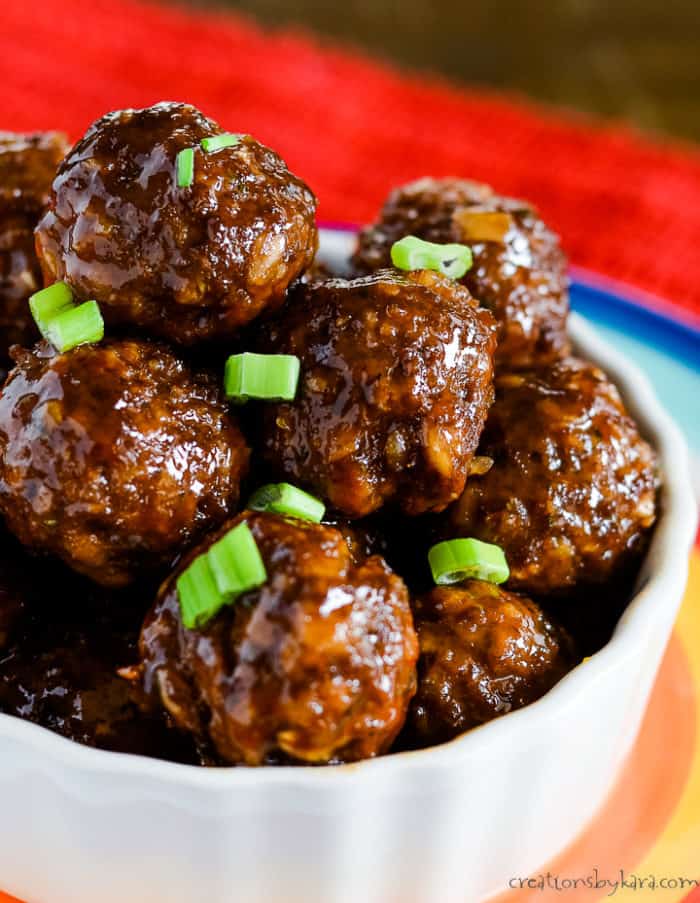 Best BBQ Meatballs Recipe (no grape jelly) Creations by Kara