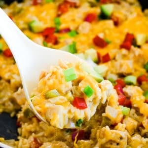 Easy skillet chicken fajita rice recipe
