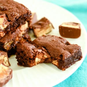 snickers brownies