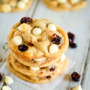cranberry white chocolate cookies