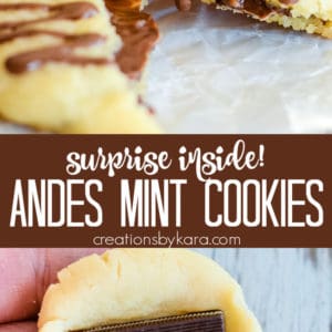 filled andes mint cookies recipe collage