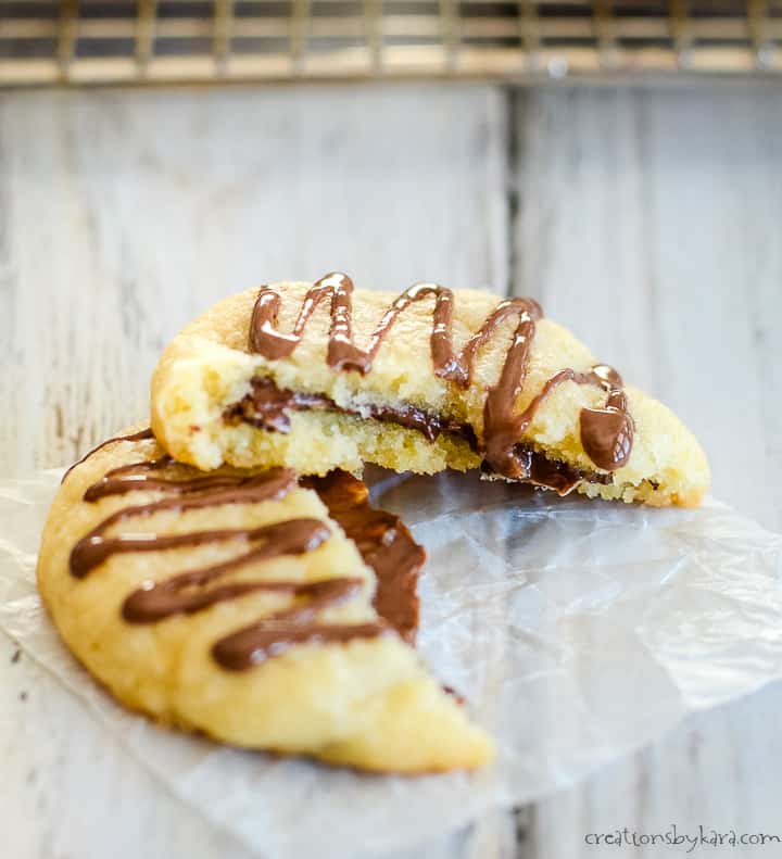 ooey gooey andes mint cookie