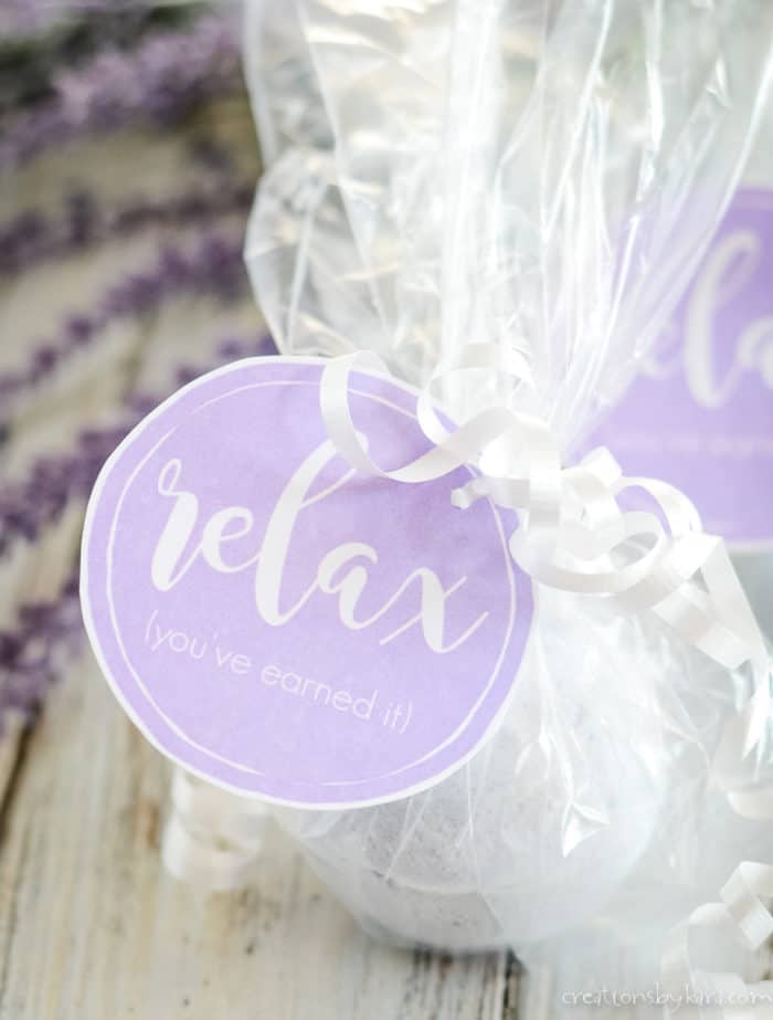 Lavender Bath Bombs (with free gift tags) - Creations by Kara