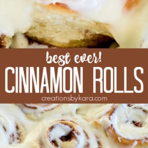 best ever gooey cinnamon rolls recipe collage