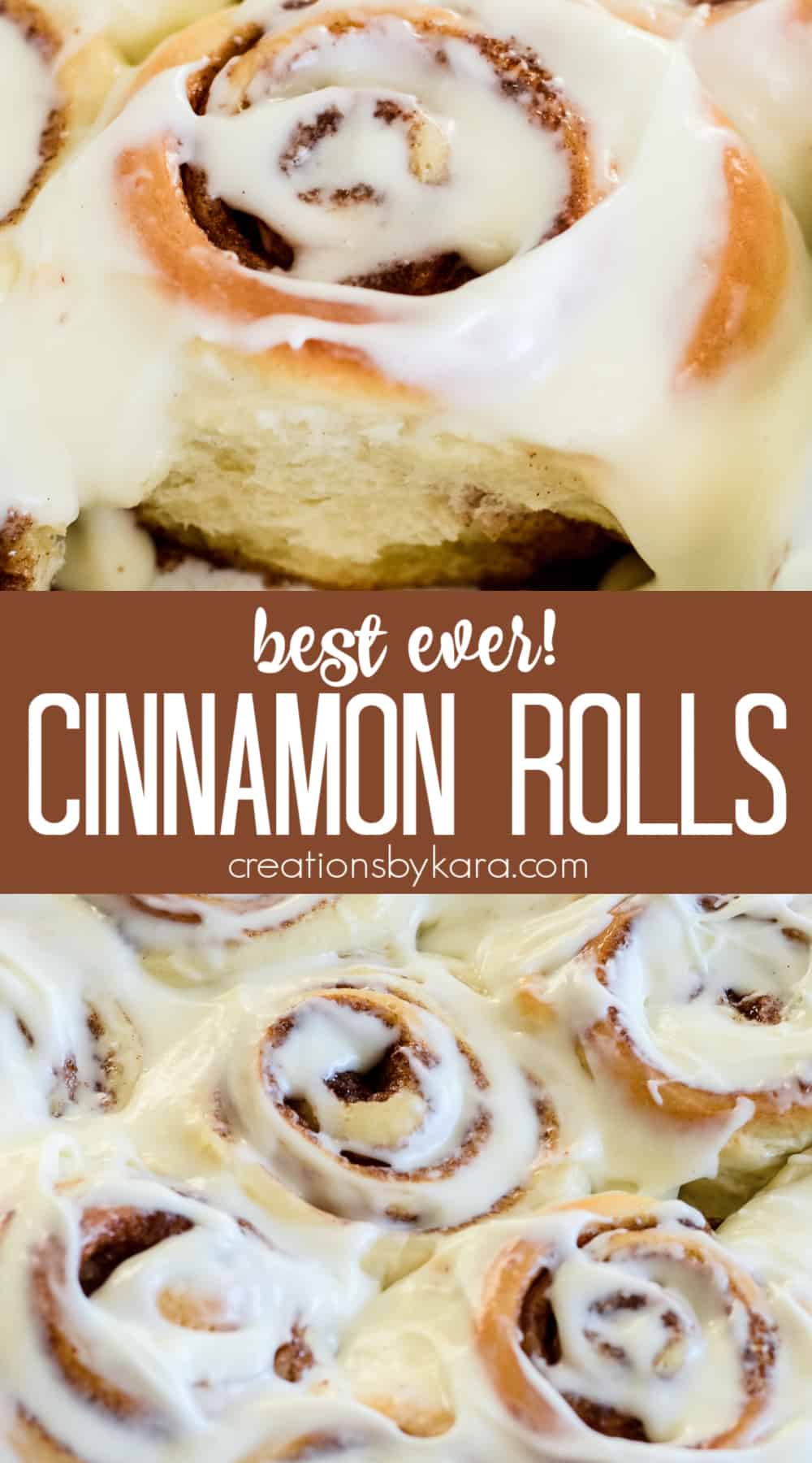 Best Gooey Cinnamon Rolls (Cream Cheese Frosting) - Creations by Kara