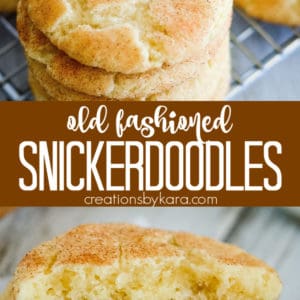 old fashioned snickerdoodles recipe collage