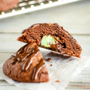 truffle cookies with mint kisses