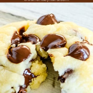 cream cheese chocolate chip cookie recipe pinterest pin