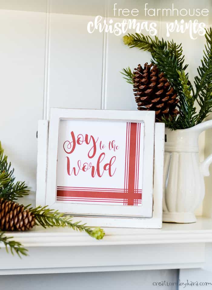 Red &amp; White Farmhouse Christmas Signs - Creations by Kara