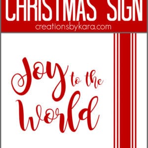 joy to the world farmhouse christmas sign