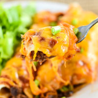 Cheesy Ground Beef Enchiladas Recipe