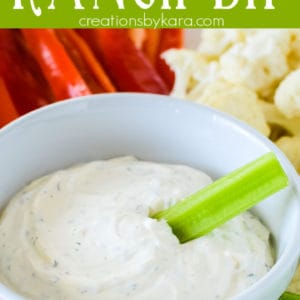 creamy ranch dip recipe