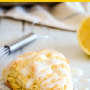 lemon scones with lemon glaze