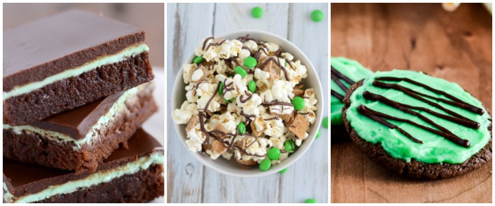 collage of recipe for st patrick's day