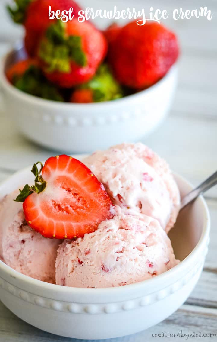 best homemade strawberry ice cream title photo