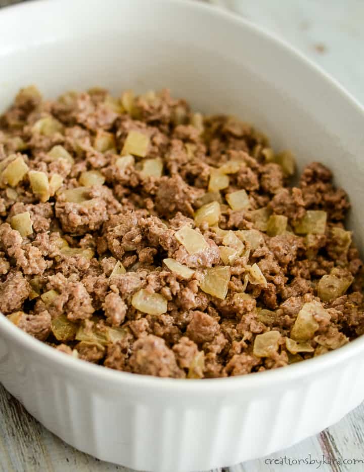 ground beef mixture for keto casserole