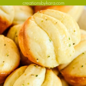 basket of garlic rolls