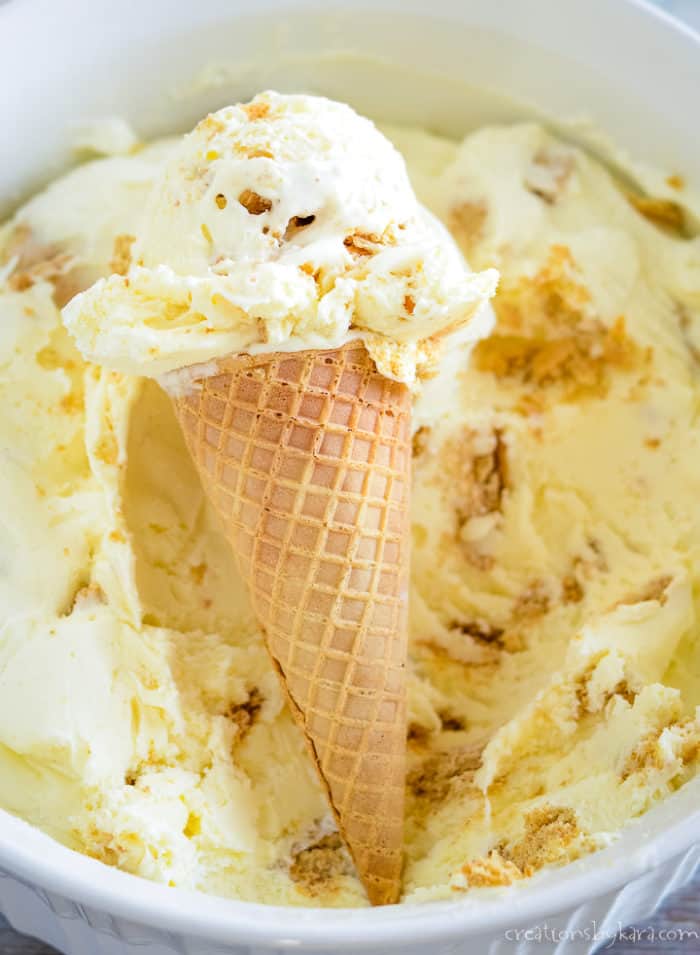 Rich &amp; Creamy Cheesecake Ice Cream Recipe - Creations by Kara