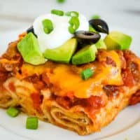 Mexican Lasagna with Tortillas
