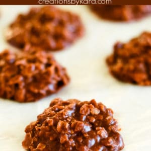 chocolate no bake cookies with peanut butter