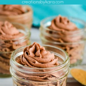 low carb chocolate peanut butter mousse