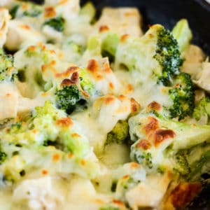 keto chicken and broccoli skillet