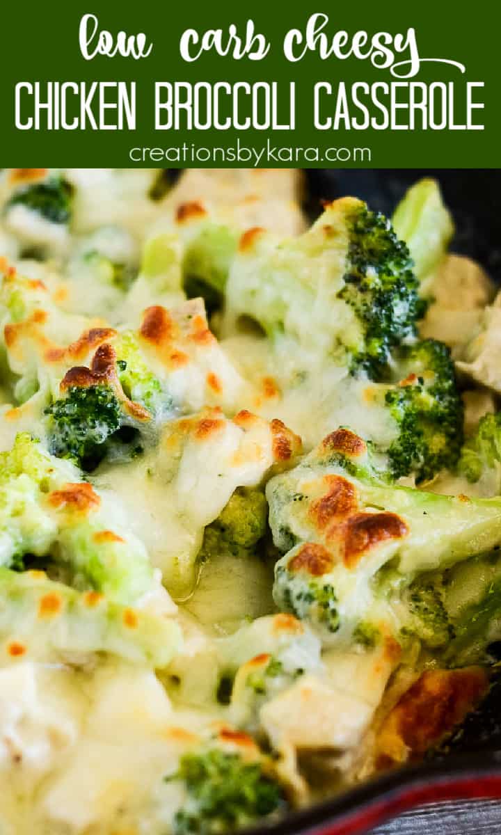 Cheesy Keto Chicken Broccoli Casserole - Creations by Kara