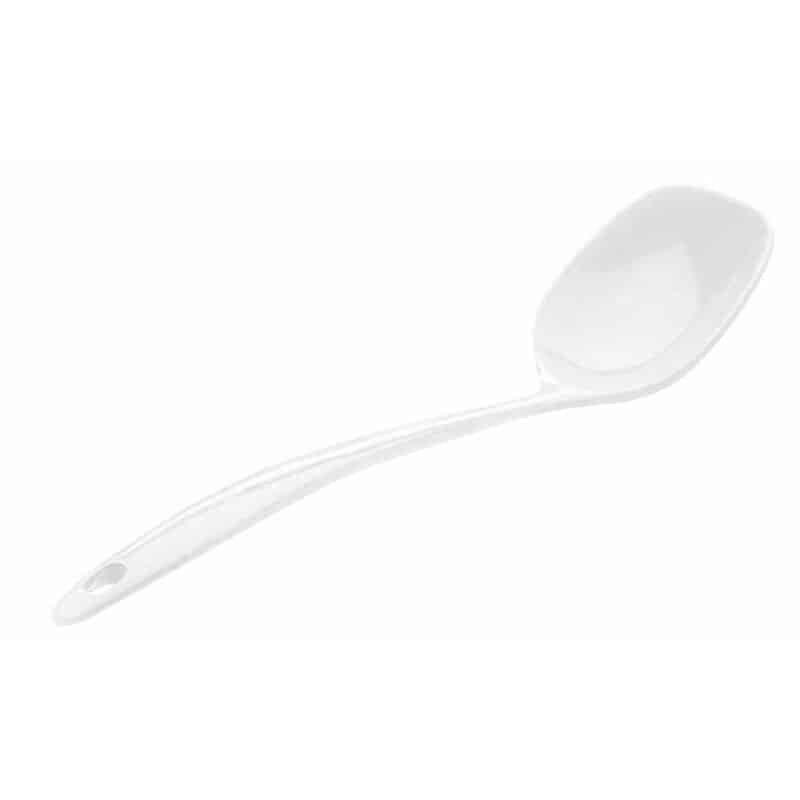 White Serving Spoon