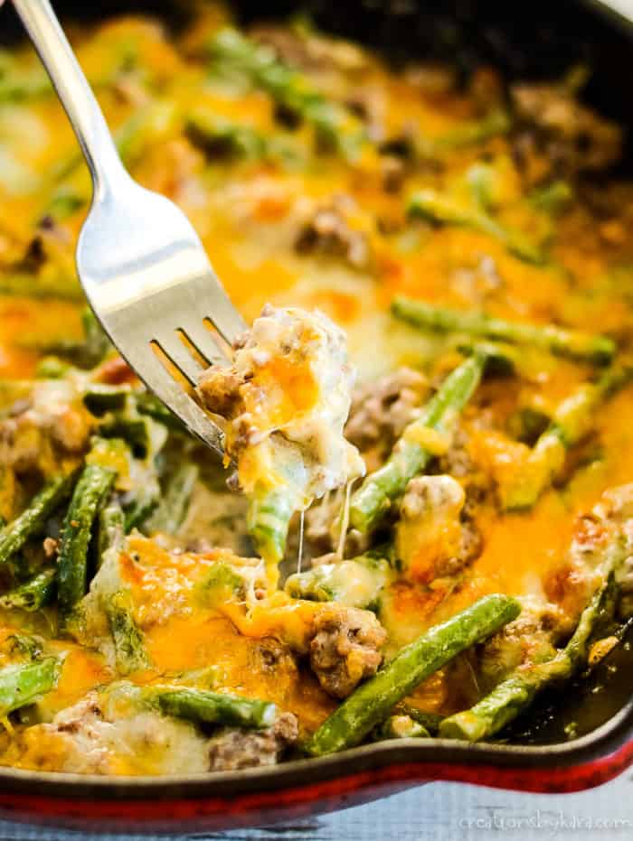 ground beef green beans