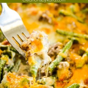 keto green bean hamburger casserole recipe