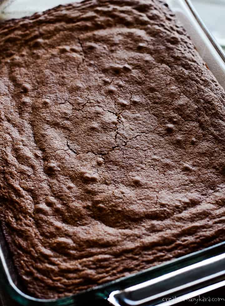 pan of brownies